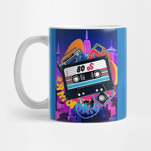 80s nostalgia cassette art Mug